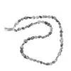 Colier cristale naturale Cuart turmalinat neuniform, 5-8mm