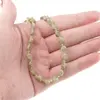 Colier cristale naturale Granat verde banuti 5mm si discuri fatetate 3mm, imagine 5