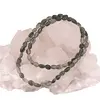 Colier cristale naturale Jad neuniform, 6-8mm, imagine 2