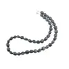 Colier cristale naturale Ochi de soim oval neregulat, 8-14mm