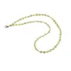 Colier cristale naturale Peridot banuti 5mm si discuri fatetate 3mm