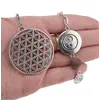Semn de carte Floarea Vietii, Ying Yang, Cuart Titan Aura sfera 10mm, imagine 4