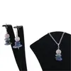 Set cercei cu agatatoare si pandantiv Kunzit si Kianit cu Argint 925, 8-15mm, imagine 3