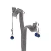 Set cercei cu agatatoare si pandantiv Piatra Lunii A+ si Kianit cu Argint 925, 5-8mm, imagine 2