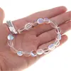 Bratara cu pietre semipretioase Angel Aura Cuart oval neregulat, 8-12mm, imagine 5