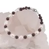 Bratara din cristale naturale Granat si Perle de cultura, 4-10mm, imagine 3