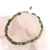 Bratara din cristale naturale Jad verde neuniform 6-8mm, imagine 3