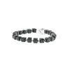 Bratara din cristale naturale Turmalina neagra cuburi fatetate, 6-7mm, imagine 2