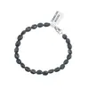 Bratara din cristale naturale Turmalina neagra neuniforma 5-7mm