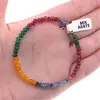 Bratara din Mix agate discuri fatetate, 4mm, imagine 4