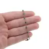 Bratara pentru glezna Rubin in zoisit sfere fatetate din metal antichizat, 3mm, imagine 4