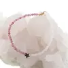 Bratara Turmalina roz, Piatra Lunii si Hematit auriu, 3-6mm, imagine 2