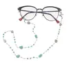 Colier / Snur pentru ochelari Amazonit si Perle, 4-10mm, imagine 3