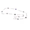 Colier / Snur pentru ochelari Ametist si Perle, 4-12mm