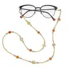 Colier / Snur pentru ochelari cu elemente din Sidef, galben - 75cm, imagine 3