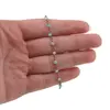Bratara pentru glezna Amazonit sfere fatetate din metal antichizat, 3mm, imagine 4