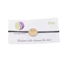 Bratara zodia Gemeni din inox pe snur, 15 x 15mm, imagine 2