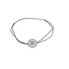 Bratara zodia Pesti din inox pe snur, 15 x 15mm