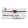 Bratara Therapy Agat roz oval cu montura argintie