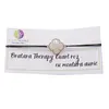 Bratara Therapy Cuart roz trifoi cu montura aurie