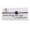 Bratara Therapy Lapis Lazuli patrat cu montura aurie