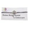 Bratara Therapy Lepidolit trifoi cu montura aurie