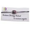 Bratara Therapy Rodonit oval cu montura argintie