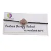 Bratara Therapy Rodonit trifoi cu montura aurie