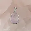 Pandantiv Ametist lavanda oval cu montura argintie, 20mm, imagine 2