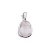 Pandantiv Ametist lavanda oval cu montura argintie, 20mm