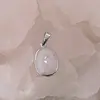 Pandantiv Piatra Lunii oval cu montura argintie, 20mm, imagine 2