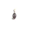 Pandantiv Rodonit oval ascutit cu montura aurie, 22mm