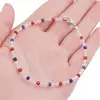 Bratara Cristal de stanca, Lapis Lazuli si Agat rosu sfere fatetate, 3mm, imagine 3