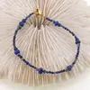 Bratara Lapis Lazuli sfere fatetate 2-4mm si discuri fatetate 5-6mm, imagine 2