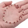 Bratara Peridot, Cristal de stanca si Agat rosu discuri fatetate 3mm, imagine 3