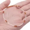 Bratara Piatra lunii, Granat Hessonit, Opal sfere fatetate 2mm si Acvamarin discuri fatetate 2mm, imagine 3