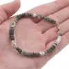 Bratara Smarald si Opal discuri fatetate 4-5mm cu elemente aurii, imagine 3
