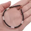 Bratara Turmalina neagra si Piatra Lunii discuri fatetate, 3-4mm, imagine 3