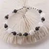 Bratara Turmalina neagra si Selenit sfere 6-8mm, Hematit 4mm, imagine 3