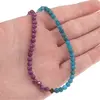 Colier Apatit sfere, Rubin sfere fatetate si Hematit auriu, 4mm, imagine 5