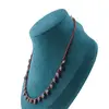 Colier Granat briolete si discuri fatetate, 3-10mm, imagine 4