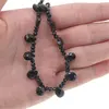 Colier Spinel briolete 8mm si Turmalina neagra discuri fatetate 3mm, imagine 5