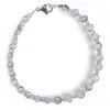 Bratara cristale naturale Ametist lavanda banuti 4mm si discuri fatetate 2mm