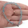 Bratara cristale naturale Apatit banuti 5mm si discuri fatetate 3mm, imagine 3