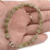 Bratara cristale naturale Granat verde banuti 6mm si discuri fatetate 3mm, imagine 3