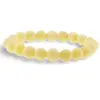 Bratara din Agat Lemon 10mm, pe elastic, 19cm, sfere mate
