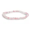 Bratara din Cuart Cherry 4mm, pe elastic, 19cm, sfere mate