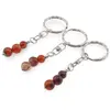 Breloc Agat carneolizat trei sfere, 8-10mm, imagine 2