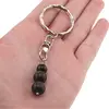 Breloc Obsidian auriu trei sfere, 8-10mm, imagine 3