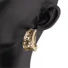 Cercei din cupru placat cu aur galben 18k model grecesc, imagine 3